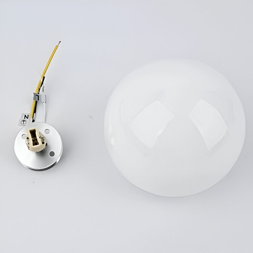 Minimalistische Ronde Glas-Wandlamp LED 1-Licht