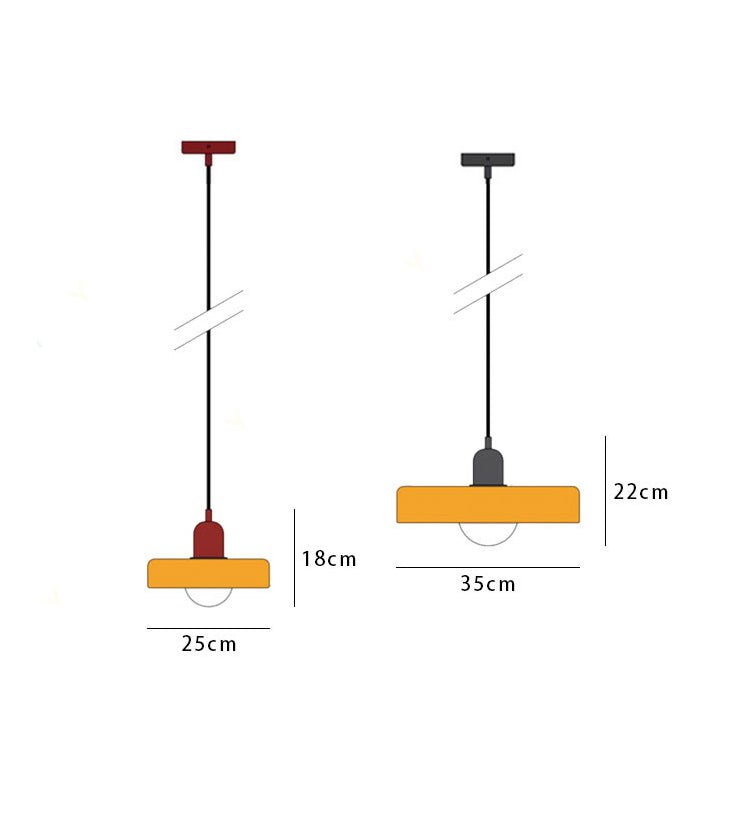 Bauhaus Hanglamp Van Gekleurd Glas Voor Modern Interieur