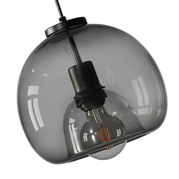 Minimalistische Rookglas Dome Hanglamp 1-Licht