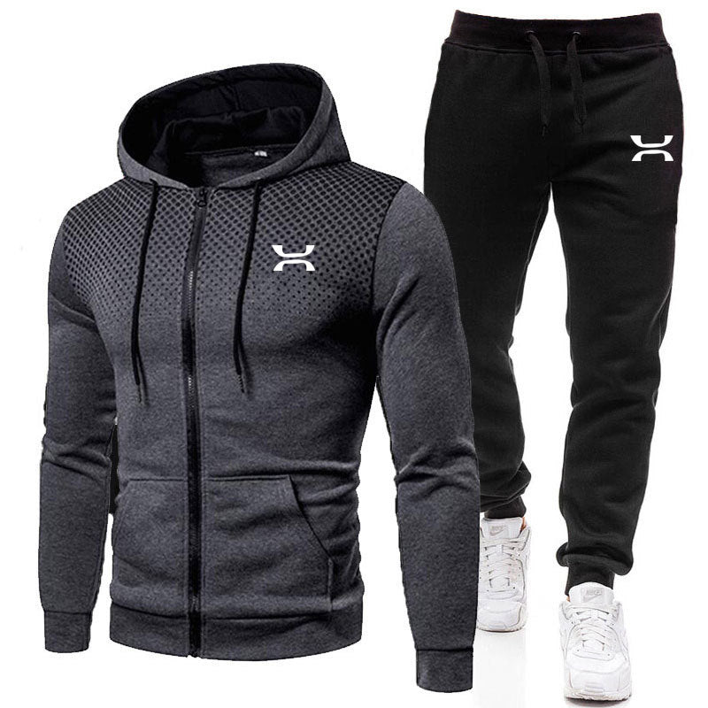 Heren Sportanzug met ademende hoodie en comfortabele joggingbroeken Heidi-Mode