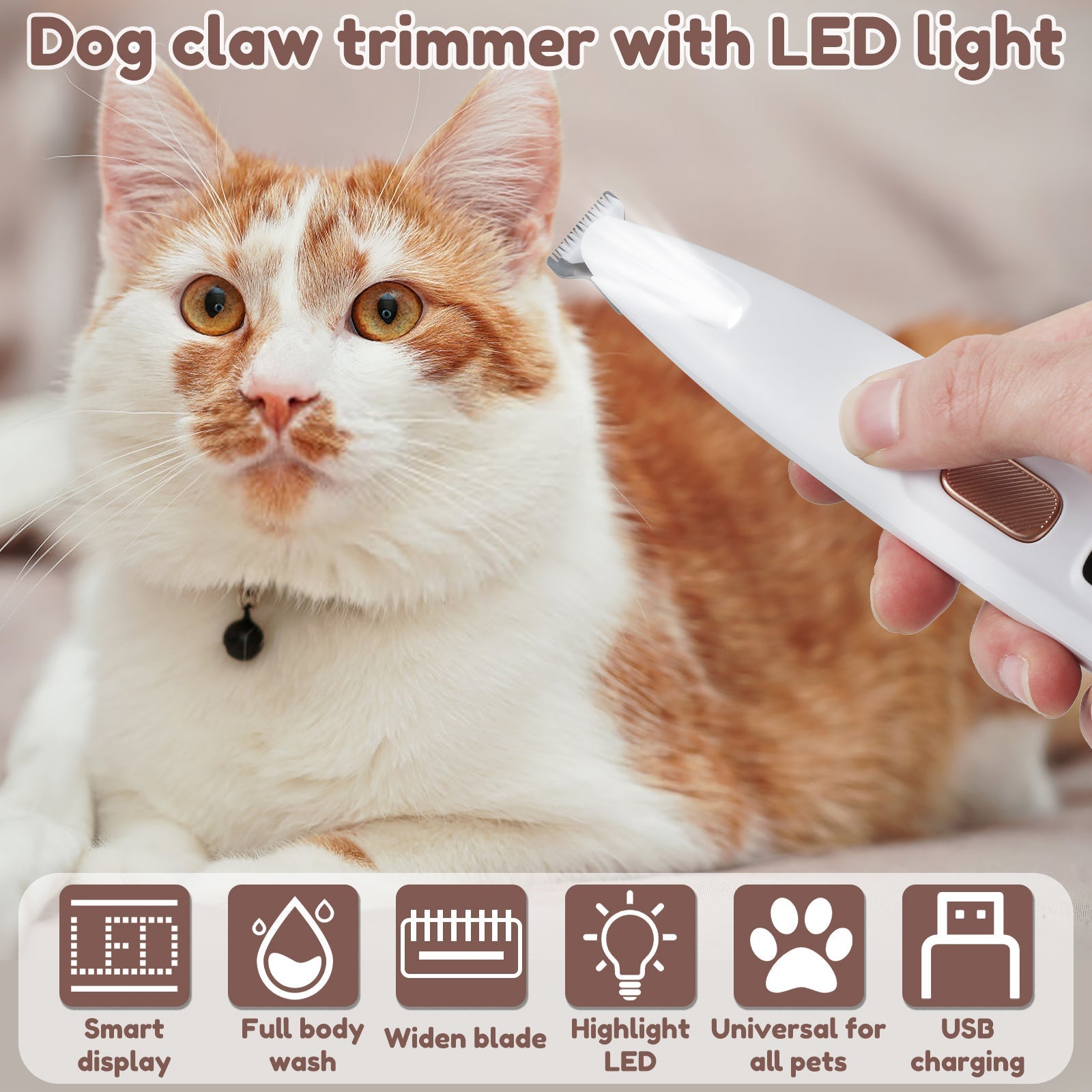 1+1 GRATIS | PawPerfect - LED Huisdierhaartrimmer Pro