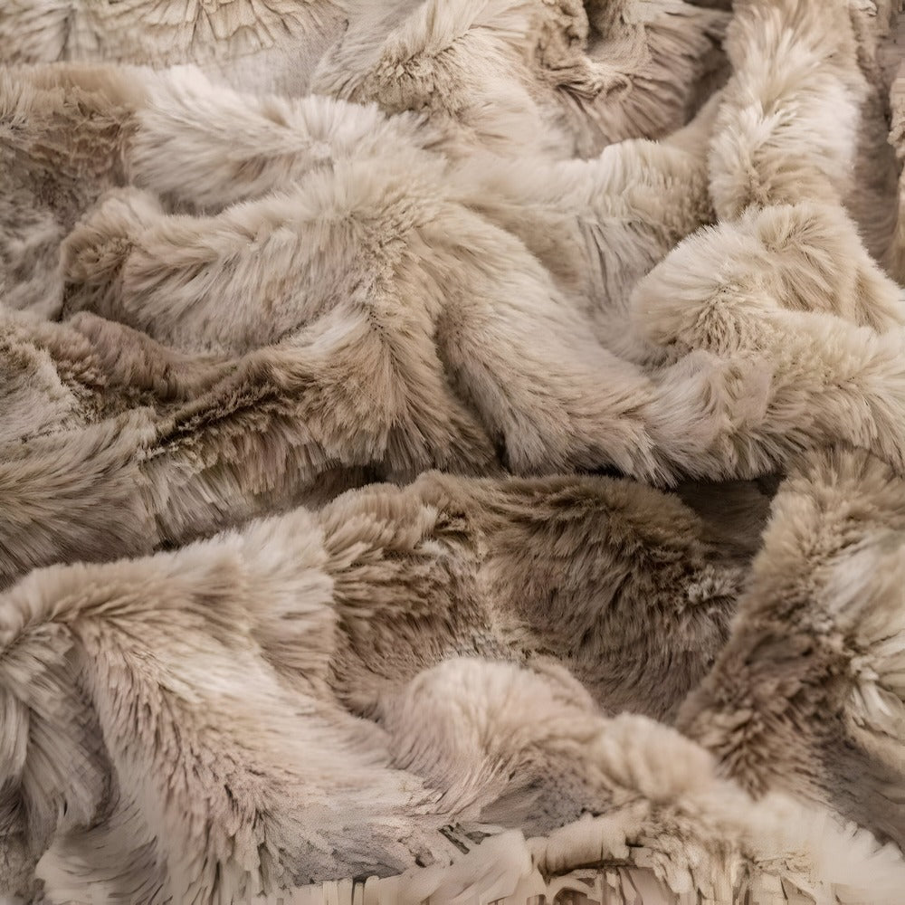 Zachte Velours Winterdeken – Warme Koraalfleece Plaid met Batikpatroon