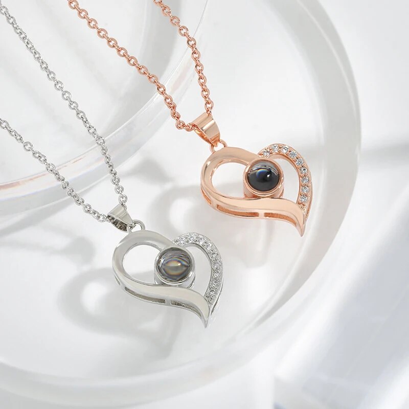 Roman ketting | Eeuwige roos en hart ketting | Luxe geschenkset