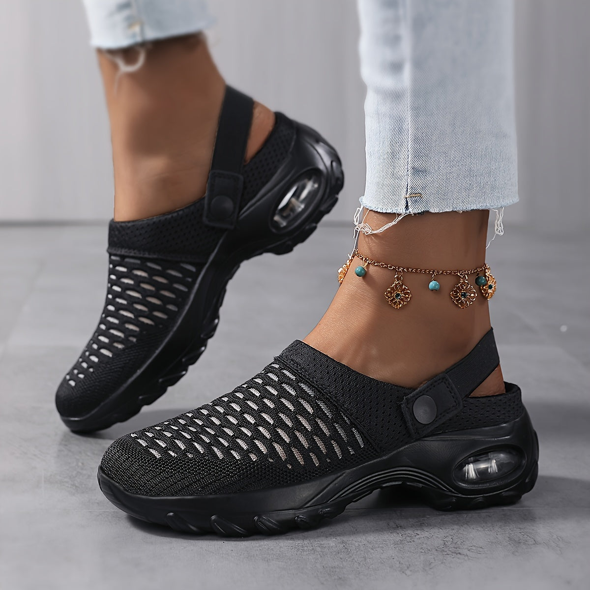 Orthopedische Clogs Dames Mesh | Luchtkussen-demping | Antislip Slippers | Airova