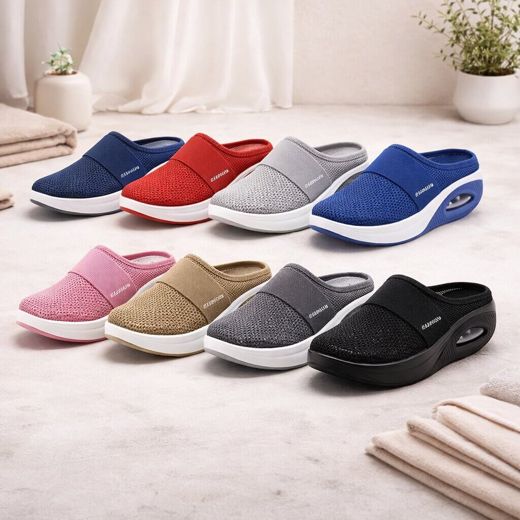 Orthopedische Huisschoenen | Eenvoudig instappen | Ademend Mesh | HomeStep