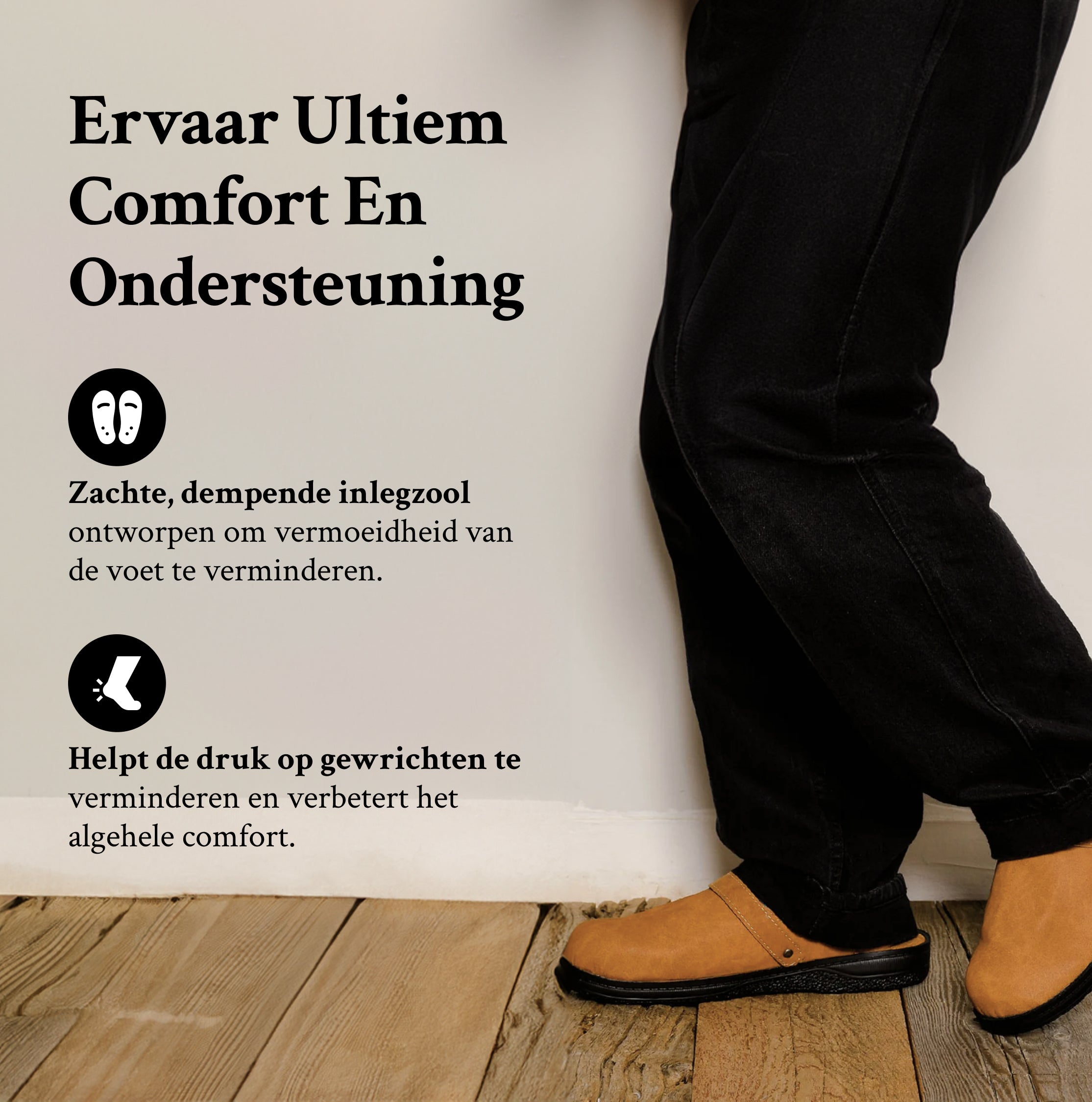 Orthopedische leren pantoffels voor heren – stijlvol en ondersteunend