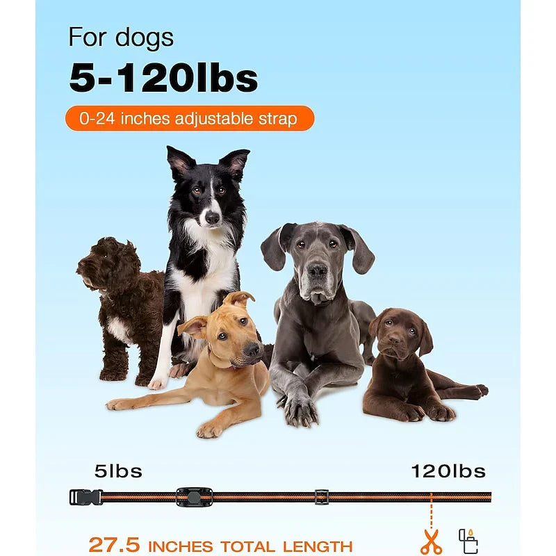 NovaPace Honden Trainingshalsband Met 1000m Afstandsbediening Waterdicht