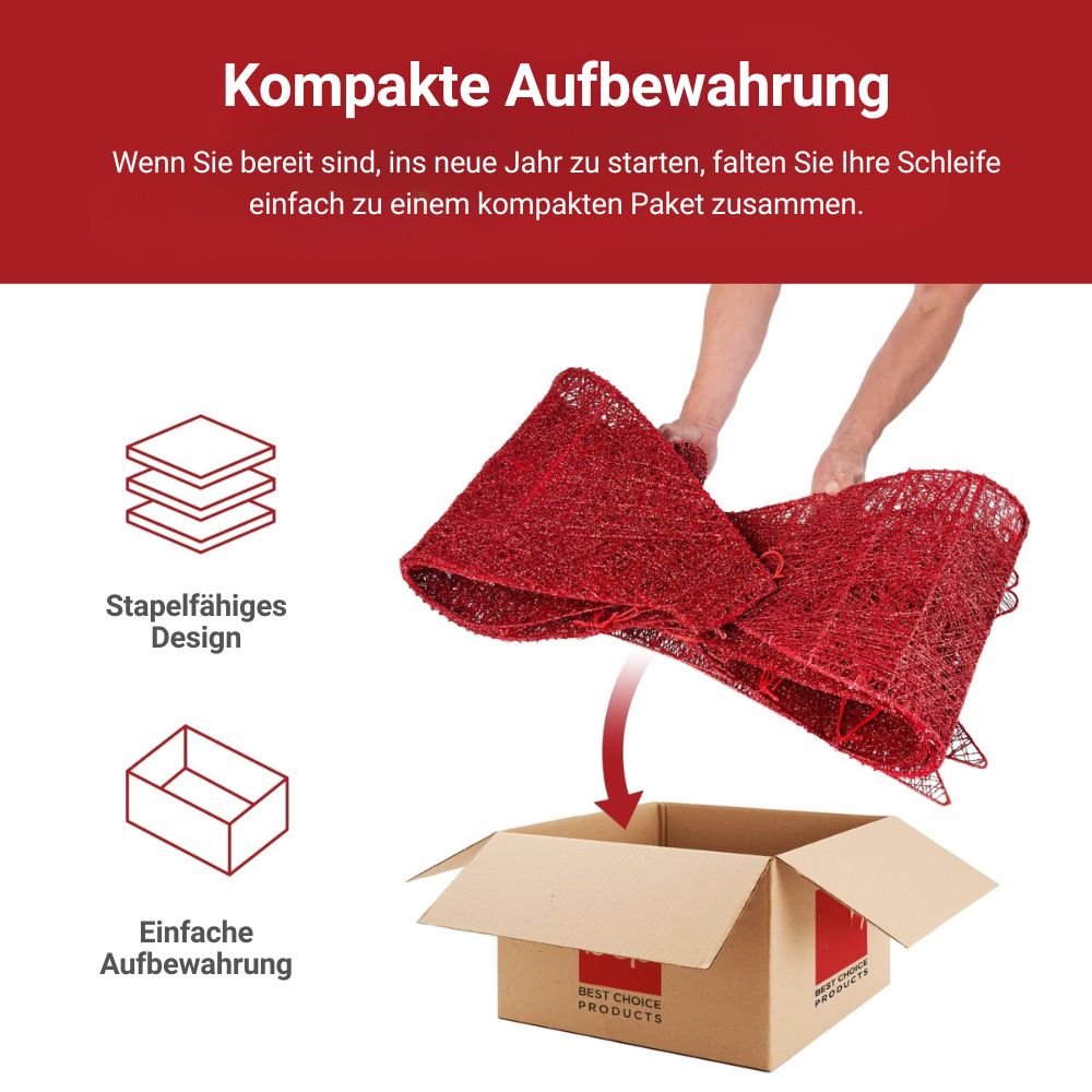 LED Kerststrik met Verlichting – 8 Lichtstanden en Timer voor Binnen & Buiten