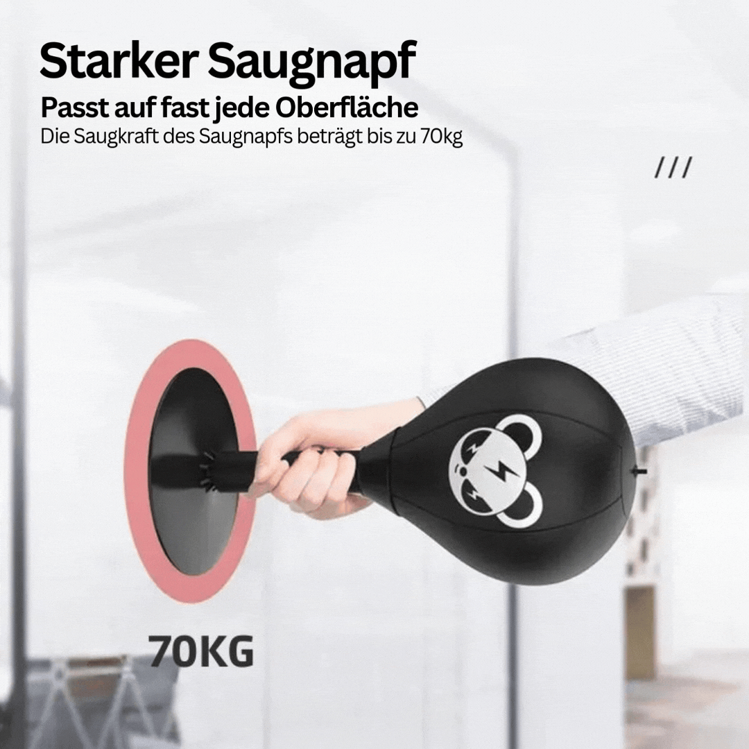 Boxbal met sterke zuignapbasis – PowerStrike