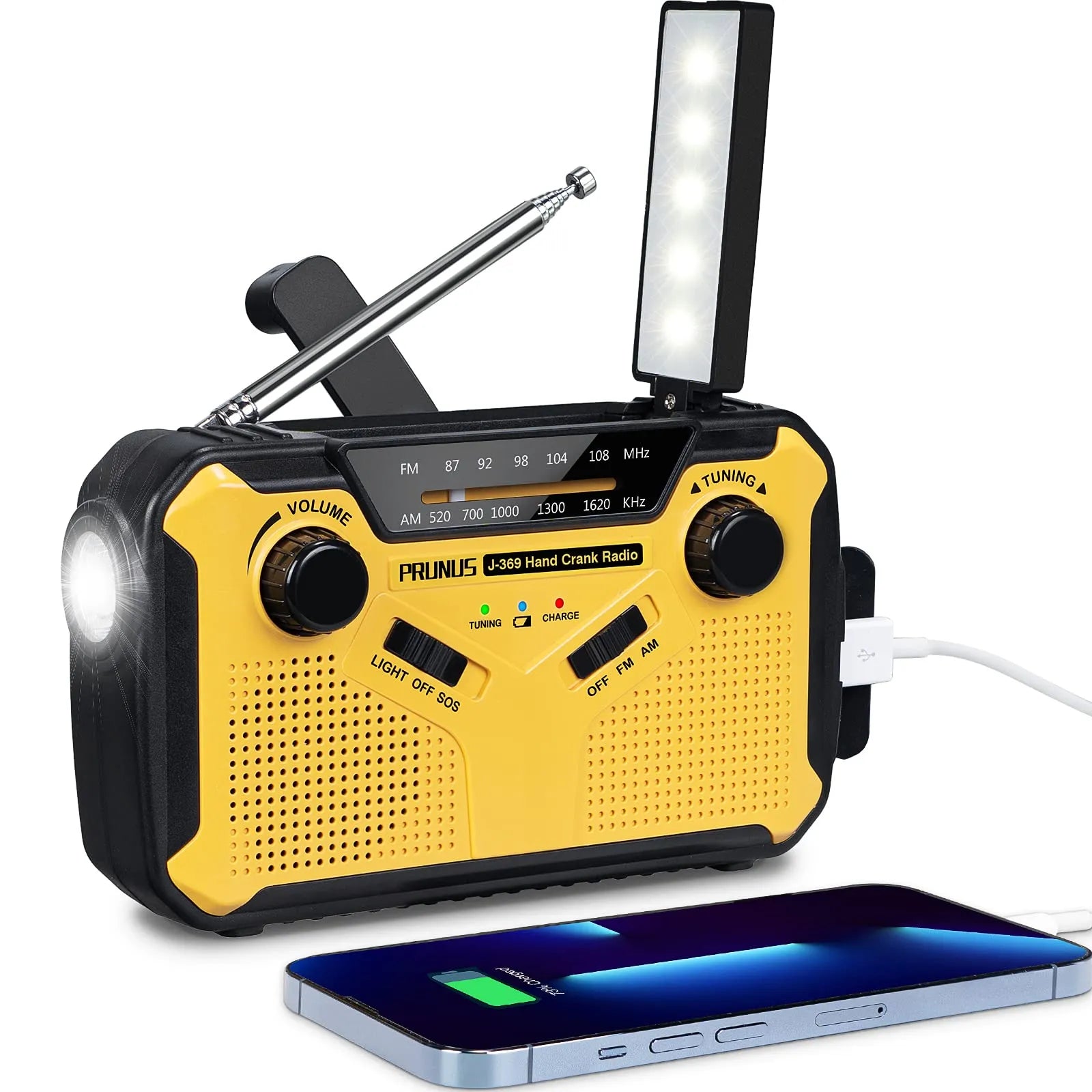 Multifunctioneel Noodradio met Oplaadopties - SafeSignal