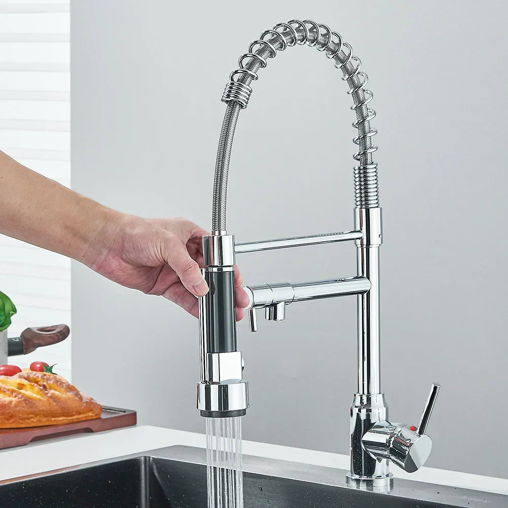 Springflow – Keukenkranen met Dubbele Uitgang