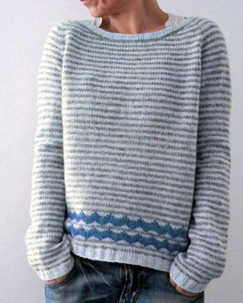 Andrea | Dames Winter Kersttrui met Noordelijk Patroon
