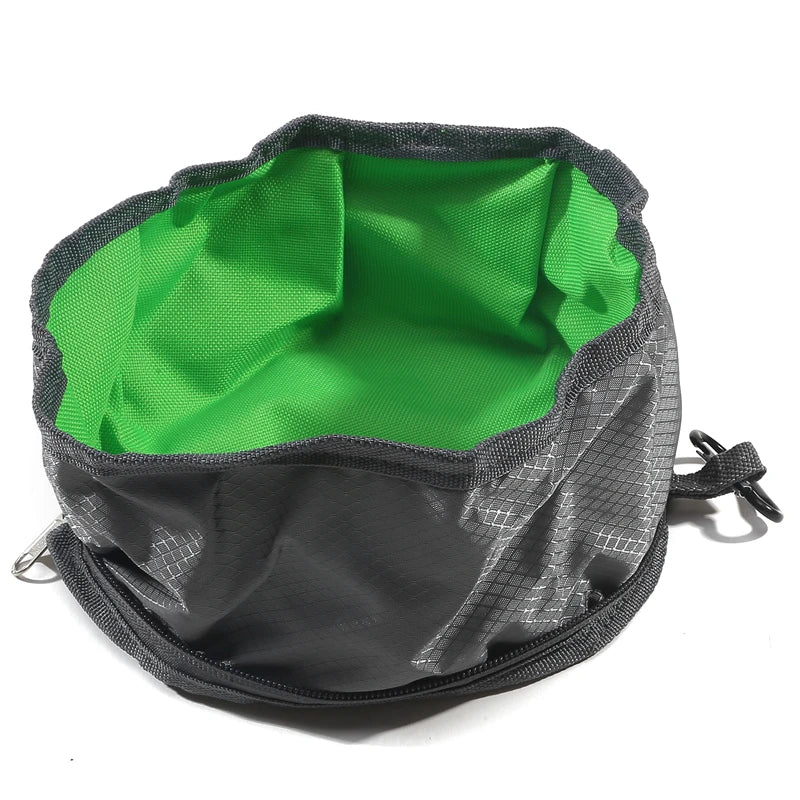 Opvouwbare Kom Nomadoo FoldBowl | Draagbare Voeder- & Waterbak voor Honden & Katten | Outdoor Reisbak van Oxford-stof | Ø 19 cm
