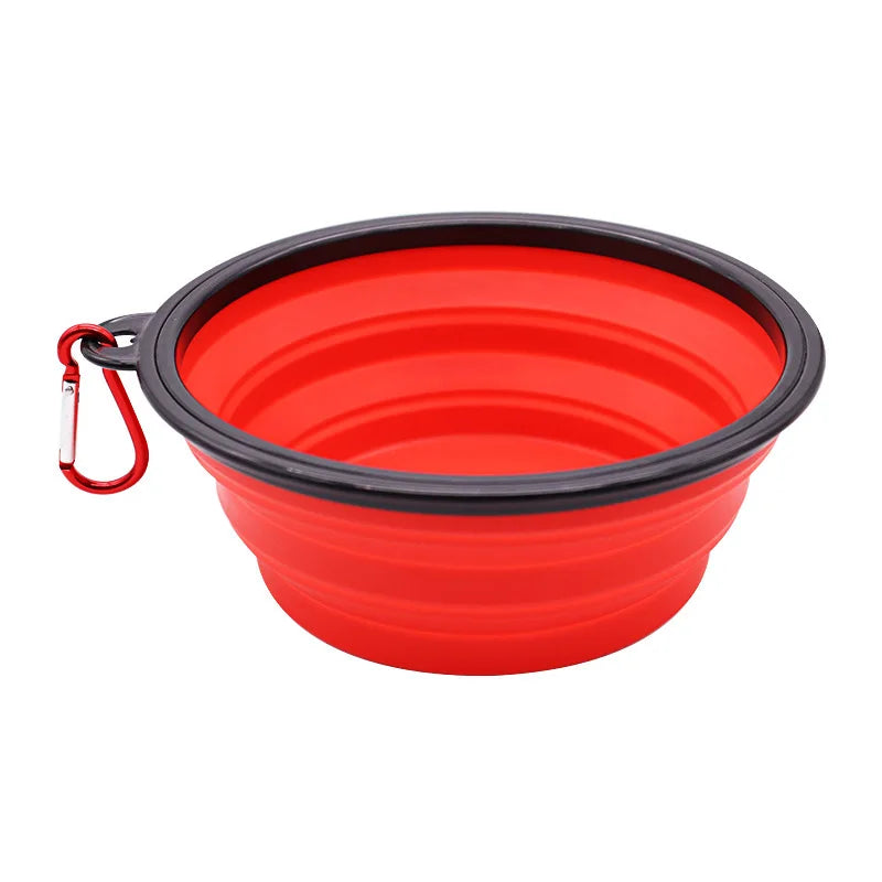ReiseNapf FlexiBowl | 2-in-1 Opvouwbare Hondenkom & Dispenser | Siliconen | Voor Onderweg & Outdoor