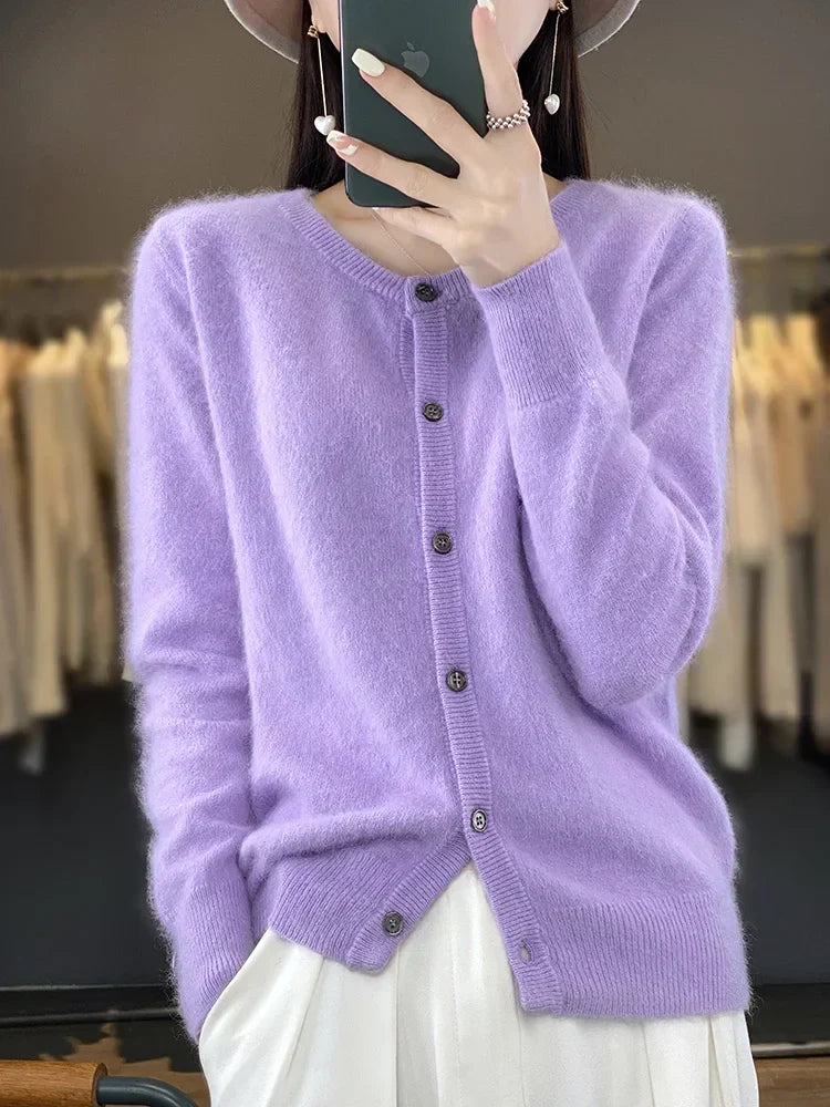 Aurea Cashmere Cardigan Trui Voor Koude Weer