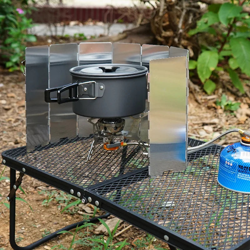 Windscherm voor Campingbrander – Efficiënt Koken bij Wind