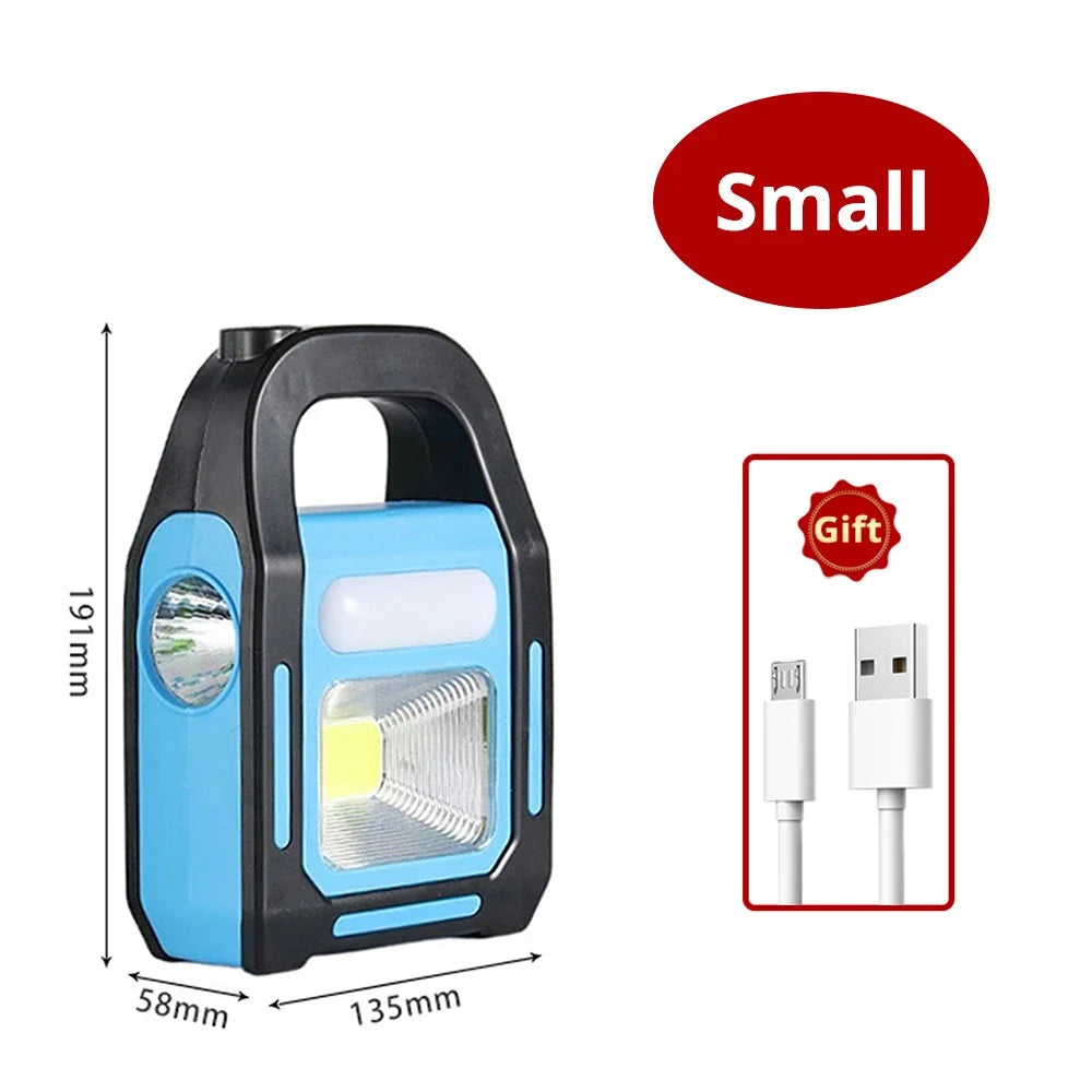 Oplaadbare USB-Campinglamp met Powerbank – SolarGlow