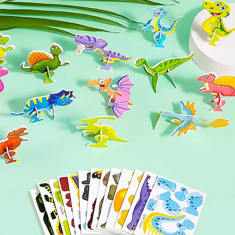 3D Cartoon Puzzelset voor Kinderen