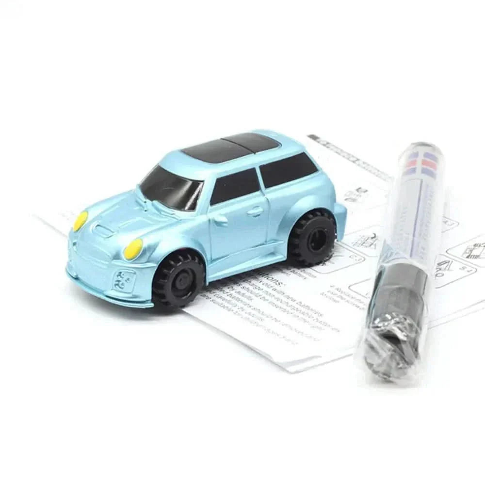 De magische auto die je tekeningen volgt alsof het magie is