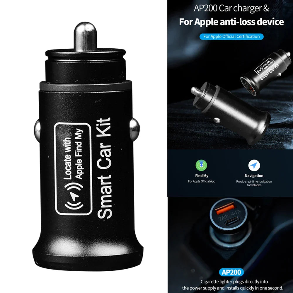 Slimme OBD GPS Tracker voor Auto - Real-Time Voertuigtracking met Oplaadfunctie en Apple Zoek Mijn Integratie