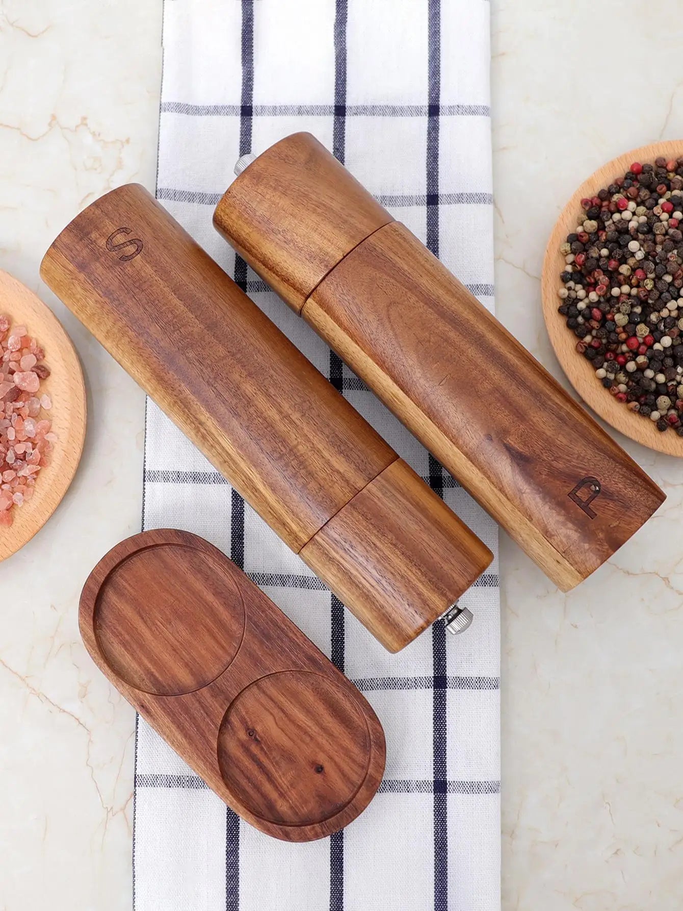 Luxe Houten Peper- en Zoutmolen Set