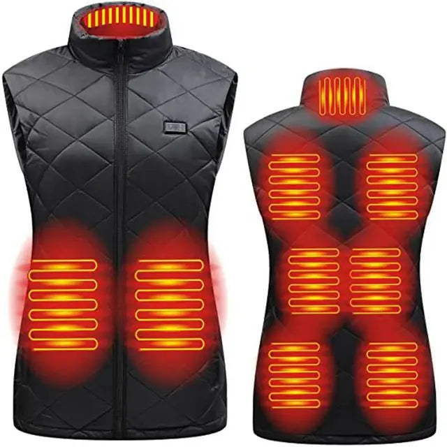 USB-verwarmd Thermisch Vest voor Dames met Infraroodtechnologie voor Herfst en Winter