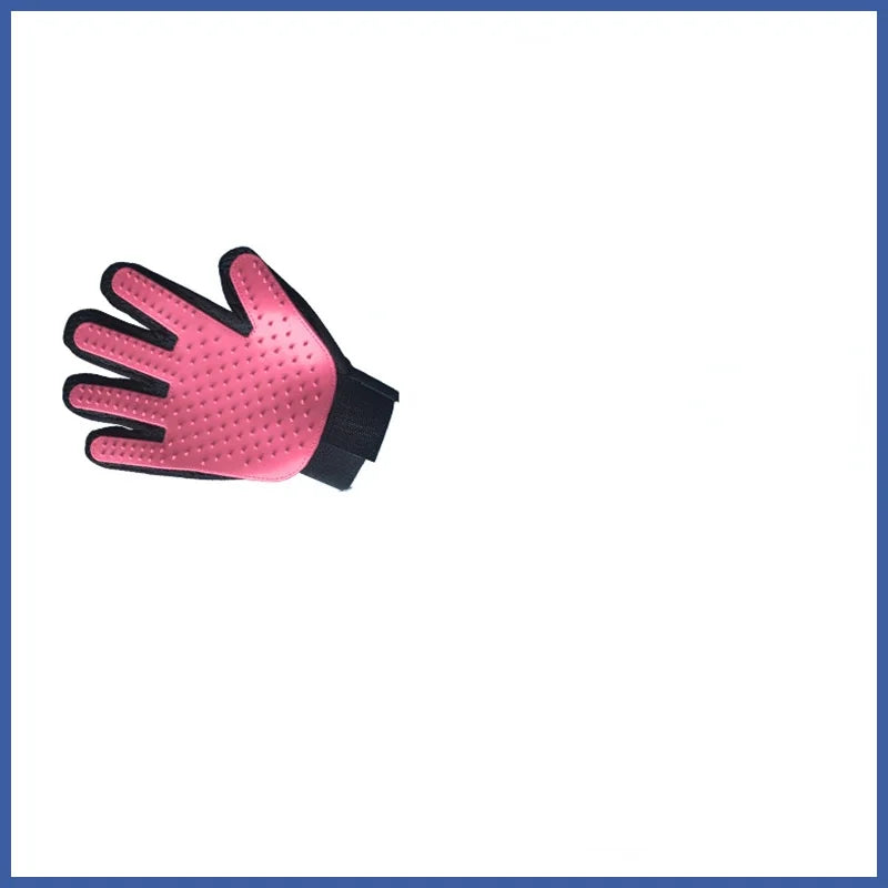 Furverzorgingshandschoen PawLiss TouchGlove | 5-Vinger-Massagehandschoen voor Honden & Katten | 23,2×17,2 cm | TPR & Mesh | Links of Rechts