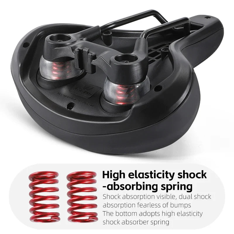 Comfortabele Schokabsorberende Fietszadel met Hol Ontwerp, Waterdichte Fietsstoel voor Verbeterde Rijervaring