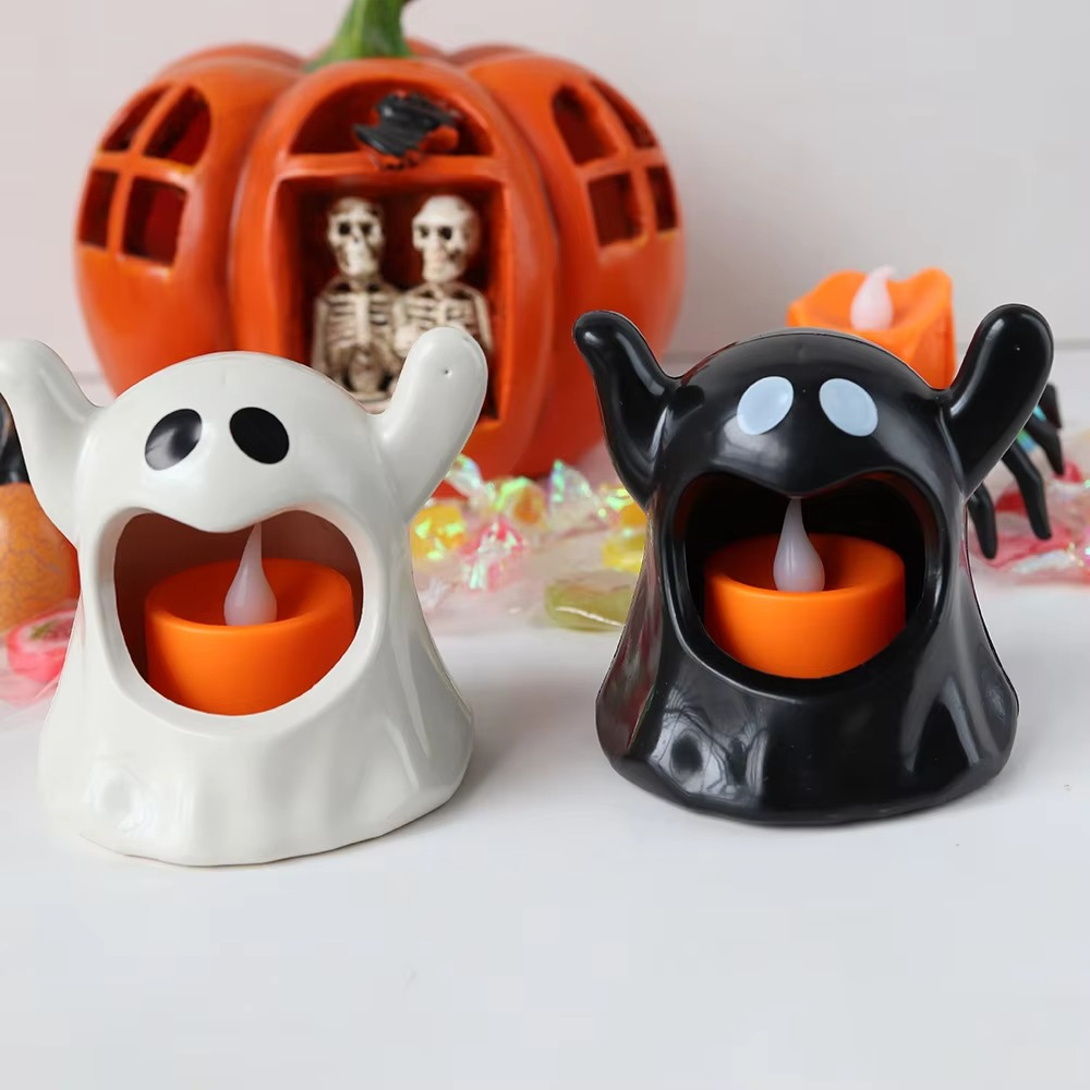 Lichtspuk Halloweenlamp – LED Spookdecoratie met Batterieverlichting