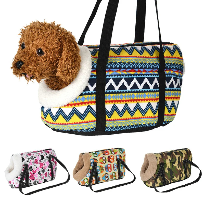 PawVoyager Klassieke Huisdier Draagtas | Zachte & Comfortabele Transporttas voor Honden & Katten | Outdoor Reiszak