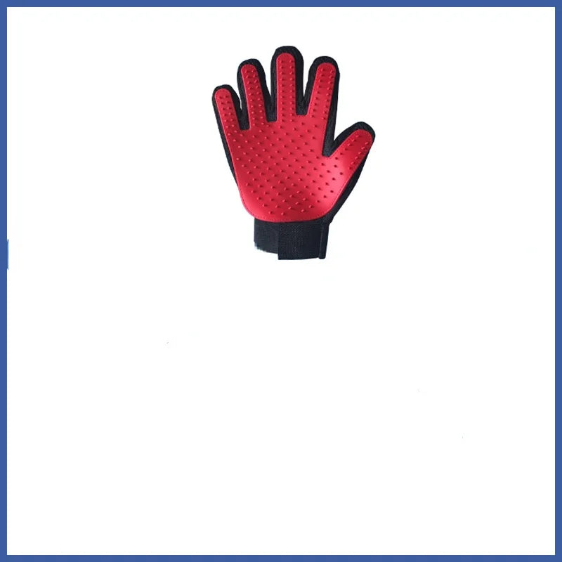 Furverzorgingshandschoen PawLiss TouchGlove | 5-Vinger-Massagehandschoen voor Honden & Katten | 23,2×17,2 cm | TPR & Mesh | Links of Rechts
