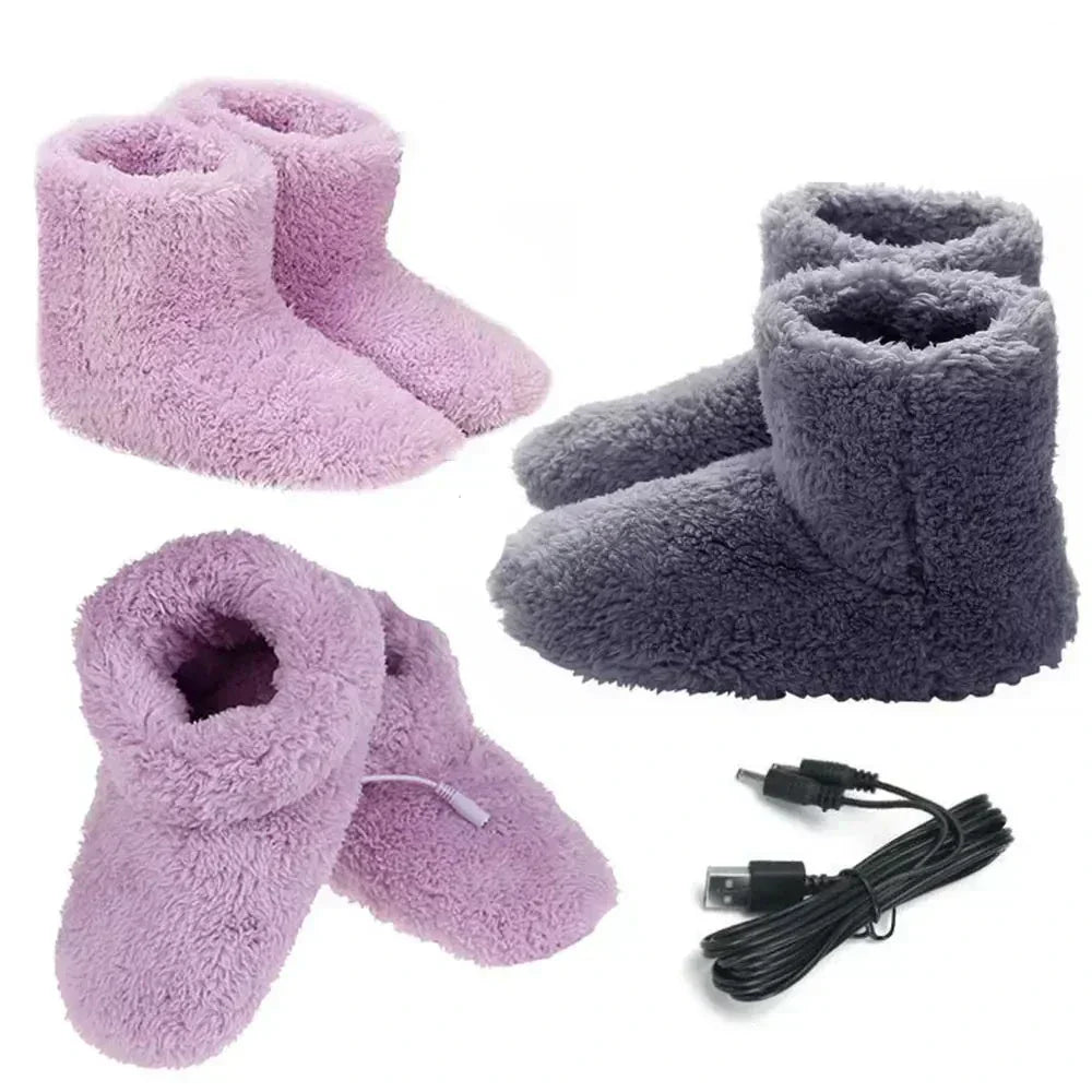 WarmEase USB verwarmde sloffen – Pluche wintercomfort met verstelbare warmte