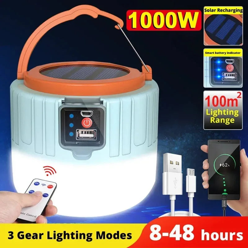 Zonne-energie Campinglamp – Betrouwbare Noodverlichting