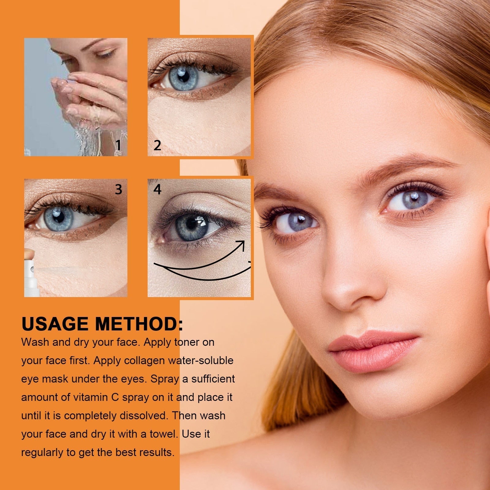 10Stk Collageen Film Masker