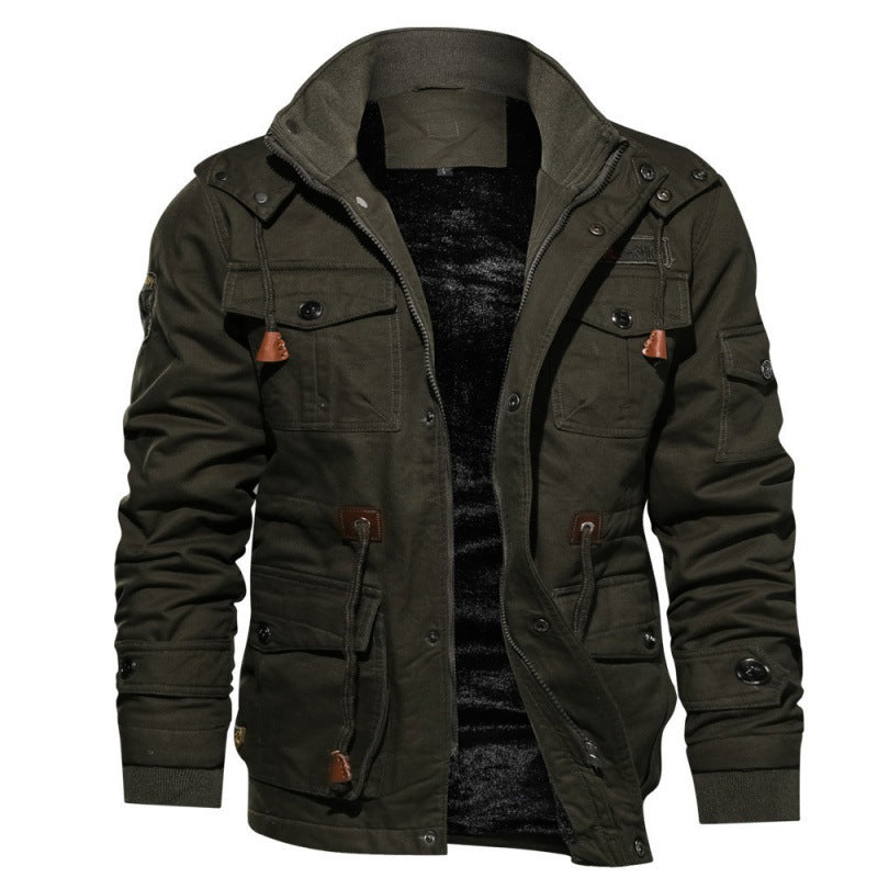 Heren Fleece Winterjas – Waterdichte Stijlvolle Jas met Modern Snit