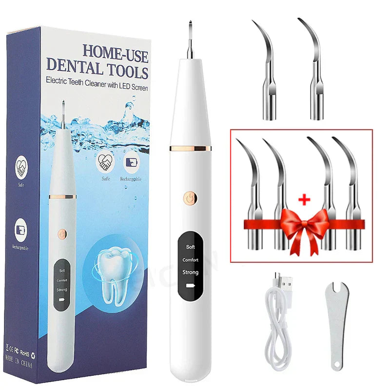 SmilePro Ultrasoon Tandsteenreiniger – Effectieve Plaqueverwijderaar voor Thuis