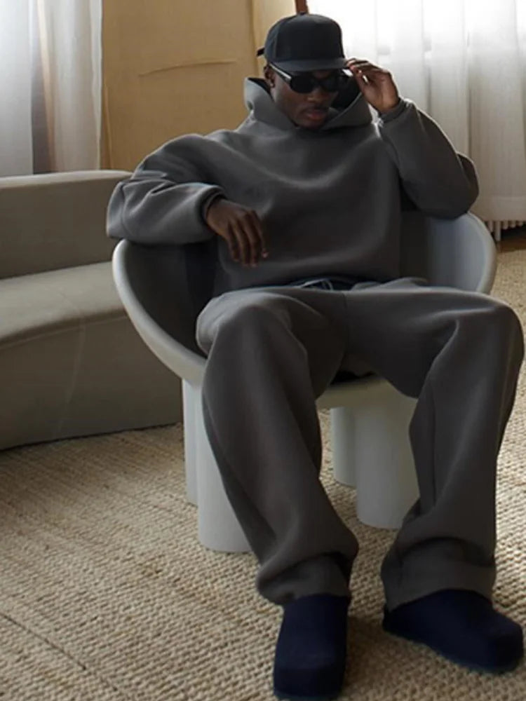 Casual Set met Hoodie en Broek voor Mannen | Ideaal voor de Herfst