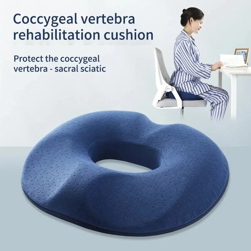 OrthoRelax | Zitkussen met Geheugenschuim | Ontlasting voor Staartbeen & Wervelkolom | Ergonomisch & Comfortabel