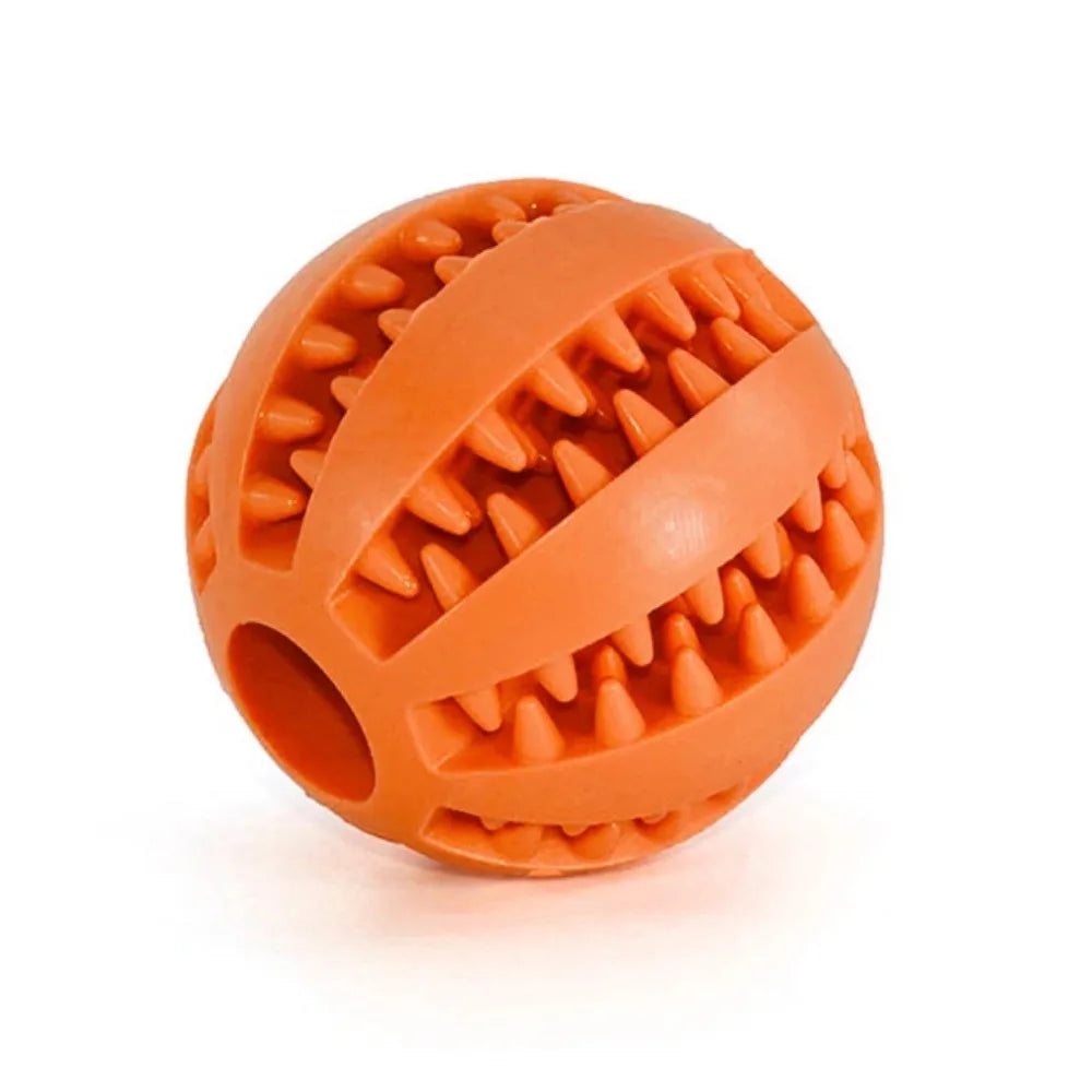 Hondenspeelbal ChewPlay FlexiBall | Interactief rubberen speelgoed met voerfunctie | Tandverzorging & Kauwen | Voor kleine honden