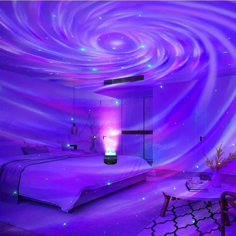 Polariva Noorderlicht Projector | Muzieksynchronisatie & Afstandsbediening | RGB Sfeerverlichting | USB-opladen | 7,8×7,8×8,7 cm