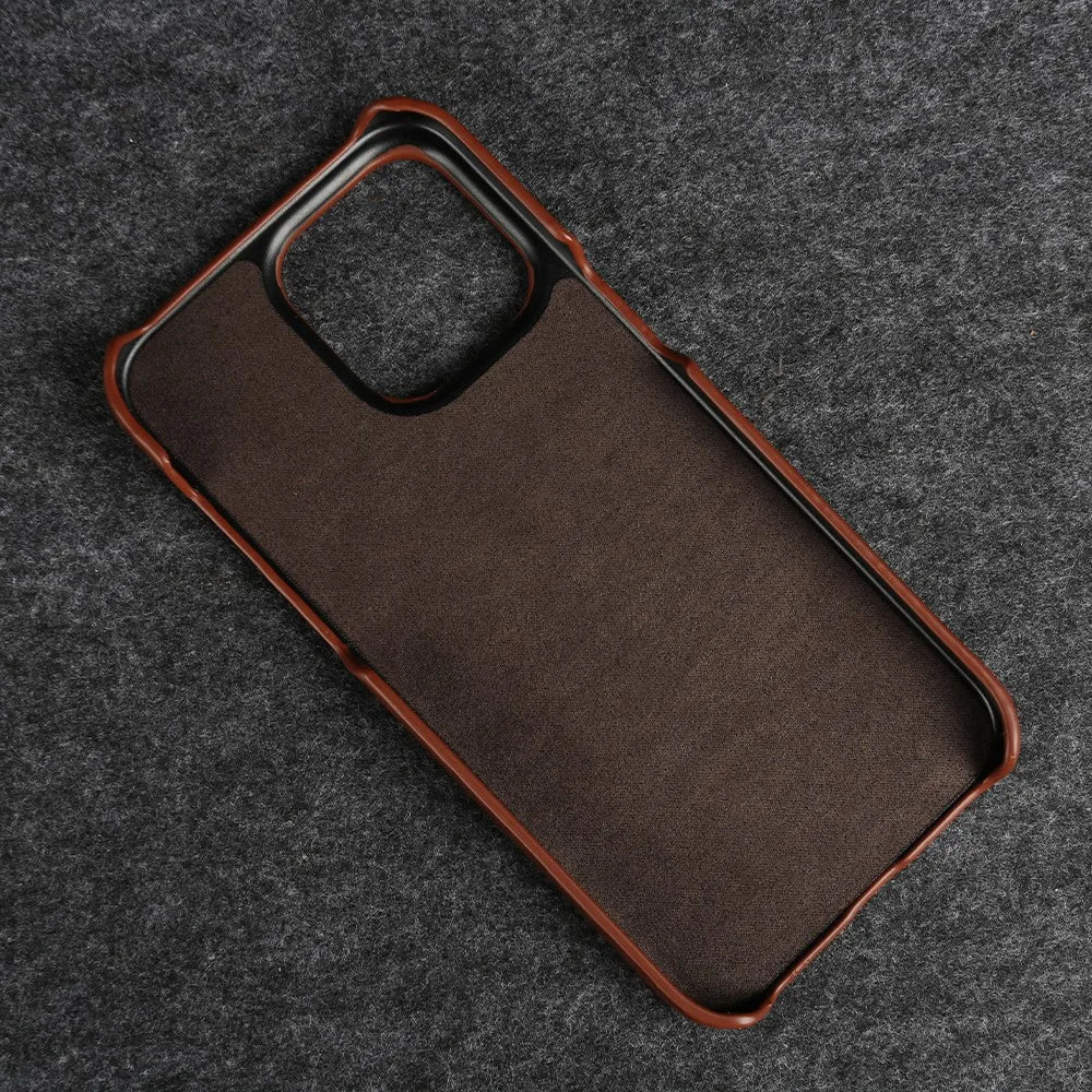Crownline Handgemaakte iPhone Hoes Van Echte Runderleer