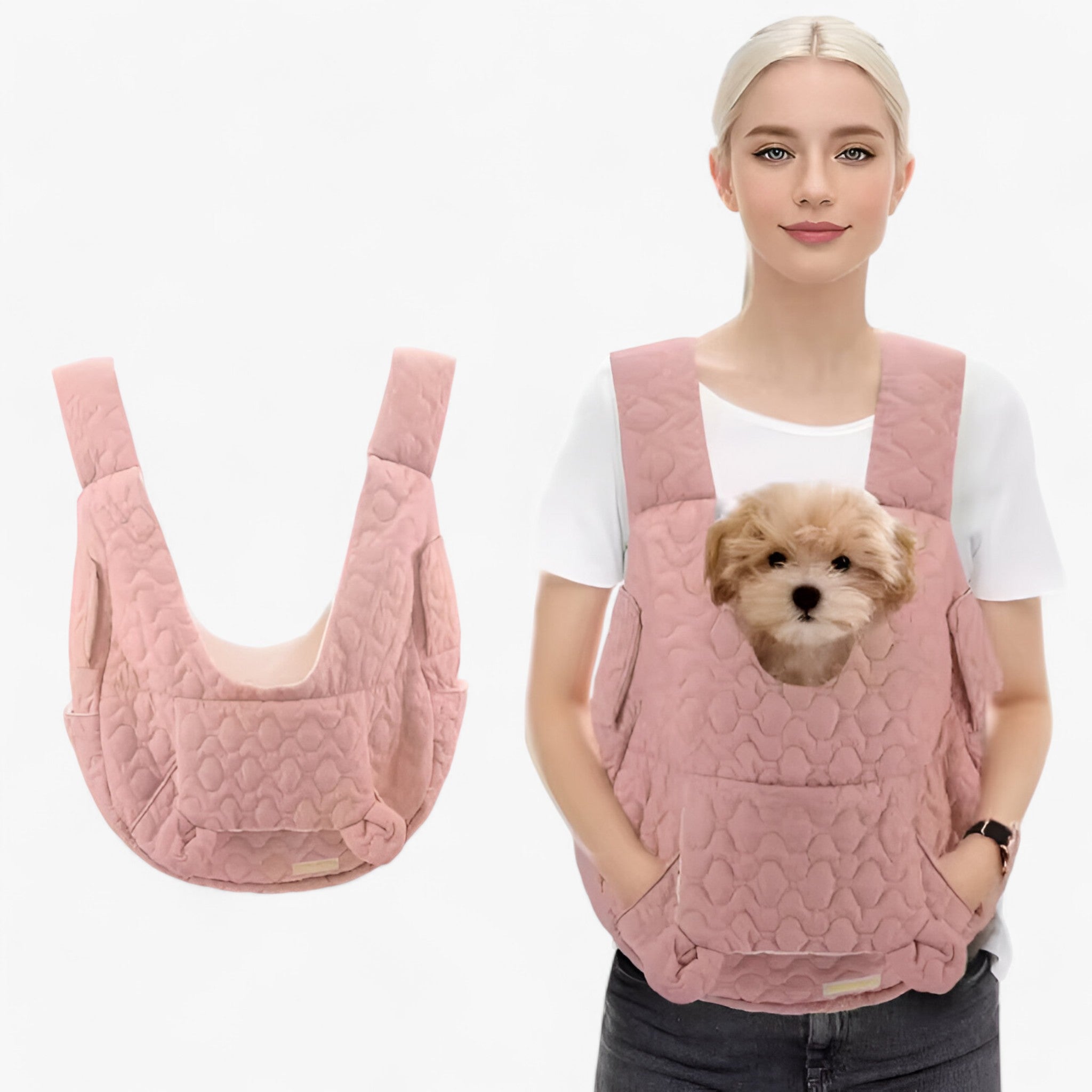Pawrello Huisdier Draagtas tot 10 kg | Weerbestendig & Comfortabel | Voor Katten & Kleine Honden | Met Ergonomische Draagriemen