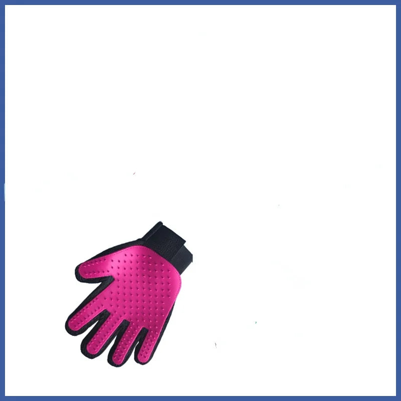 Furverzorgingshandschoen PawLiss TouchGlove | 5-Vinger-Massagehandschoen voor Honden & Katten | 23,2×17,2 cm | TPR & Mesh | Links of Rechts