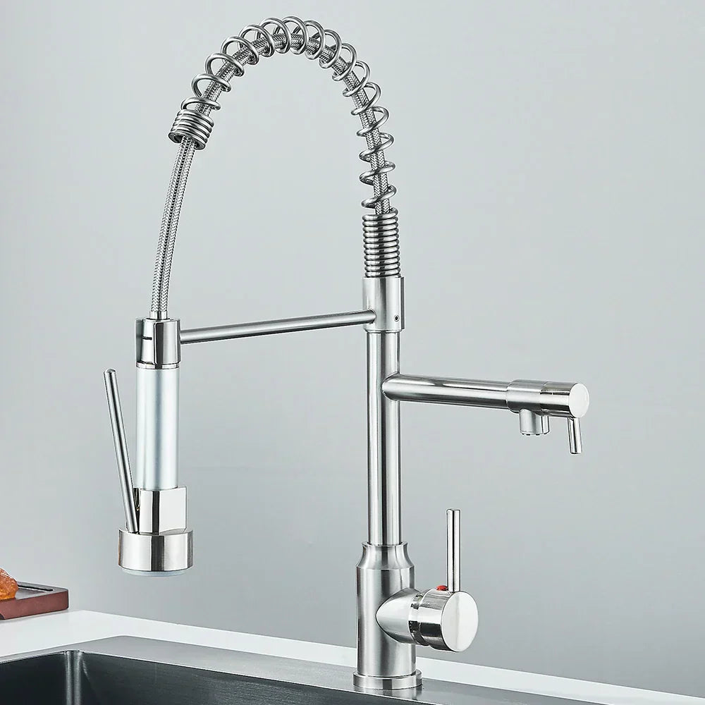 Springflow – Keukenkranen met Dubbele Uitgang