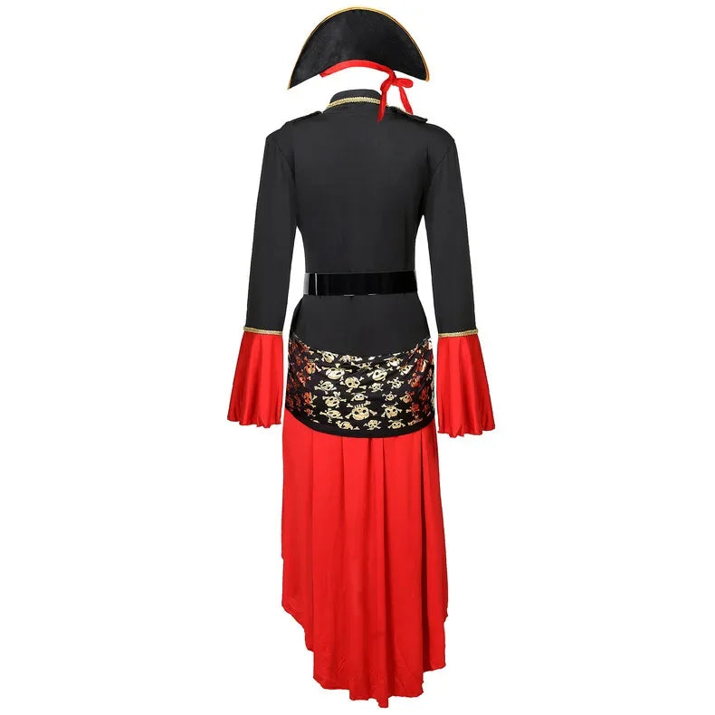 Dames Piraten Halloween Kostuum Jurk | Midi