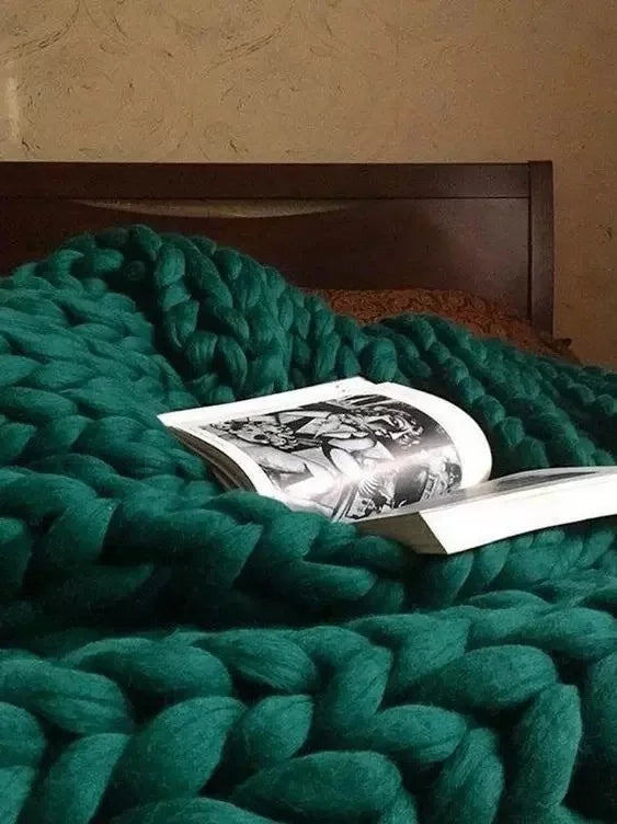 Chunky Gebreide Deken – Extra Zachte, Warme Plaid voor Bank en Bed