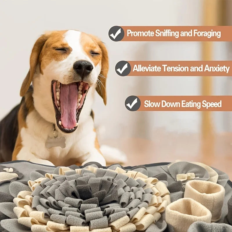 Snuffelmat voor honden | Interactief zoekspeelgoed | Antislip & Duurzaam | Zacht Fleece