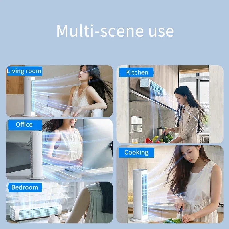 AeroBreeze Bladloze Ventilator | Stil en modern met afstandsbediening en 3 snelheden