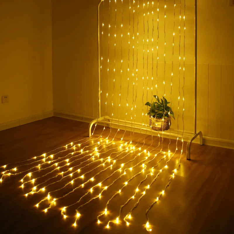 LED Kerstgordijnverlichting met Kleurwissel – Decoratieve Lichtjes voor Raam en Muur