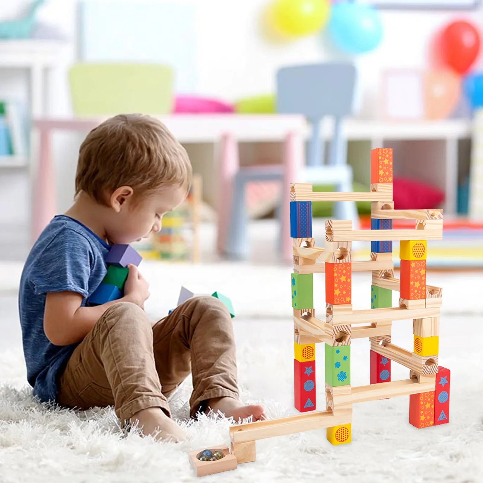 Eindeloos Bouwplezier Knikkerspoor Set voor Creatief Spelen